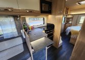 2022 Auto-Trail Tracker RB motorhome interior view of the kitchen bench extension.