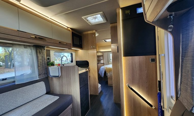 2022 Auto-Trail Tracker RB motorhome interior view of the smart TV.