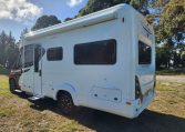 Exterior view of the 2022 Auto-Trail Tracker RL showing the awning for outdoor use.