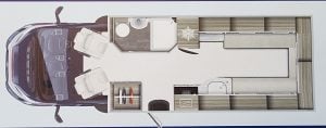 2022 Auto-Trail Tracker RL interior layout.