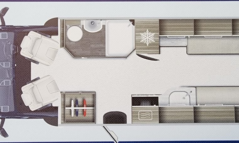 2022 Auto-Trail Tracker RL interior layout.