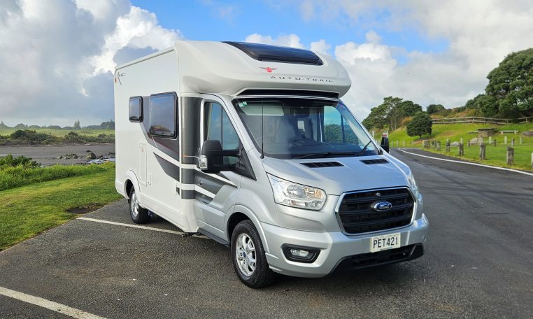2022 Auto-Trail F-Line F-60 exterior front and side view.