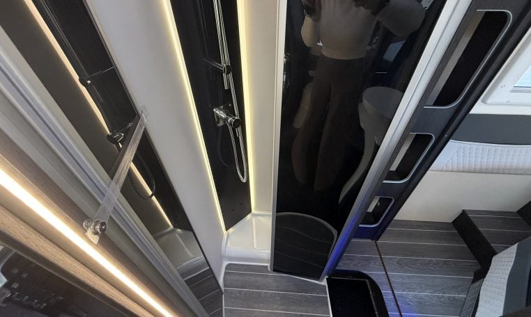 2022 Ci Magis 66XT interior view of the separate shower.