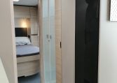 2023 Adria Altea Dart caravan interior view showing the separate shower.