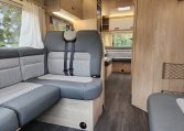 2023 Auto-Trail F72 4-berth motorhome interior view showing the passenger seatbelts.