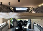 2023 Auto-Trail F72 4-berth motorhome interior view showing the electric drop-down bed lights.