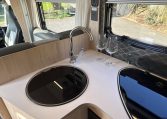 2023 Auto-Trail F72 4-berth motorhome interior view of the kitchen.