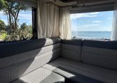 2023 Auto-Trail F72 4-berth motorhome interior view of the rear lounge.