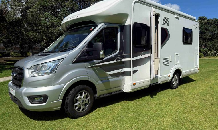 2023 Auto-Trail F74 Exterior showing the Habitation Door