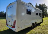 2023 Auto-Trail Frontier Comanche exterior view showing the drivers and rear side of the motorhome.