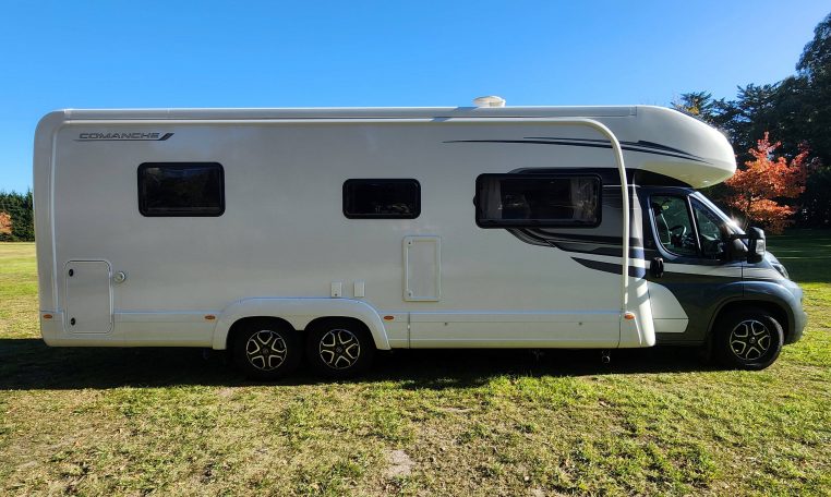 2023 Auto-Trail Frontier Comanche exterior view showing the driver's side.