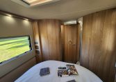 2023 Auto-Trail Frontier Comanche interior view showing the bedroom closed off from the living area.