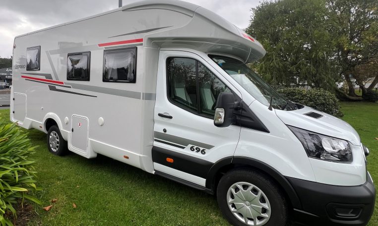 2023 Roller Team Zefiro 696 motorhome exterior view showing the driver's side.
