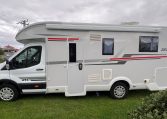 2023 Roller Team Zefiro 696 motorhome exterior showing the habitation door.