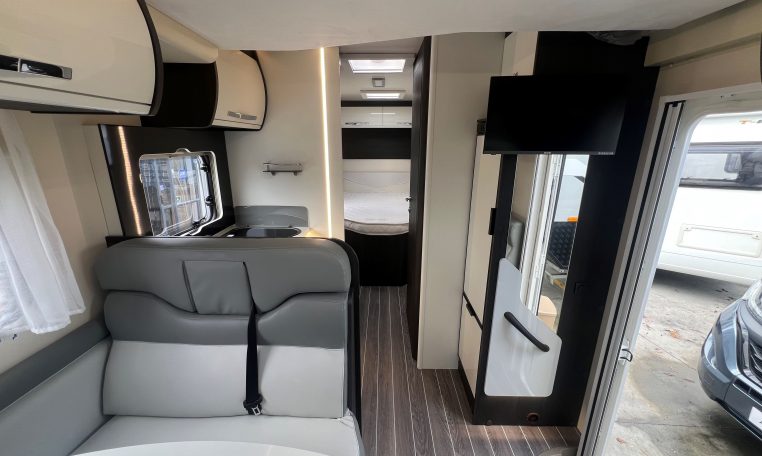2023 Roller Team Zefiro 696 motorhome interior view showing the internal layout.