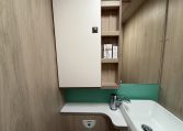 Auto-Trail F74 motorhome interior showing the bathroom sink.