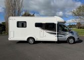 Auto-Trail F74 motorhome exterior showing the driver's side.