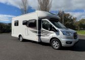 Auto-Trail F74 motorhome exterior view showing the driver's side.
