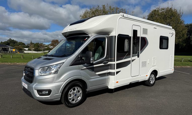 Auto-Trail F74 motorhome exterior profile view.