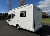 Auto-Trail F74 motorhome exterior view showing the rear and passenger side.