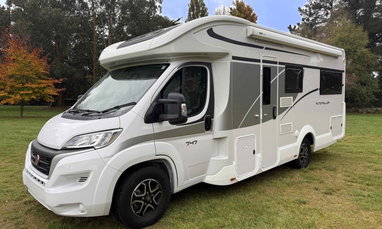 2023 Roller Team Auto-Roller 747 motorhome exterior profile view showing the front and side.