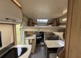2023 Roller Team Auto-Roller 747 motorhome interior view showing the drop-down bed.