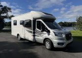 Auto-Trail F74 Motorhome drivers side photo with moondust silver cab