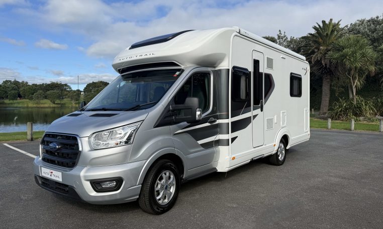 Auto-Trail F74 motorhome exterior profile view.