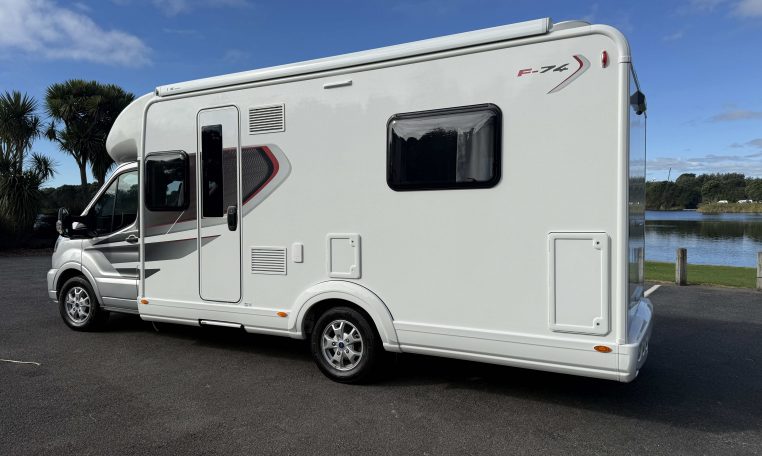 Auto-Trail F74 Motorhome rear locker on exterior