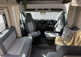 Auto-Trail F74 motorhome interior view showing front cab area.