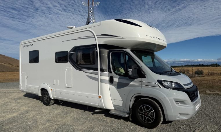 2024 Auto-Trail Frontier Delaware motorhome exterior view of the driver's side.