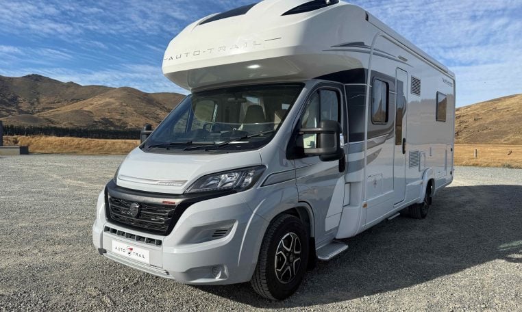 2024 Auto-Trail Frontier Delaware motorhome exterior hero shot.