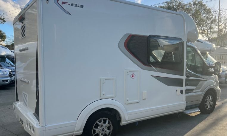2024 Auto-Trail F-Line F62 motorhome exterior view of the LPG locker.