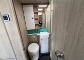 2024 Auto-Trail F-Line F62 motorhome interior showing the separate toilet and handbasin.