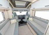 2024 Auto-Trail F-Line F74 motorhome interior view showing the bench seats.