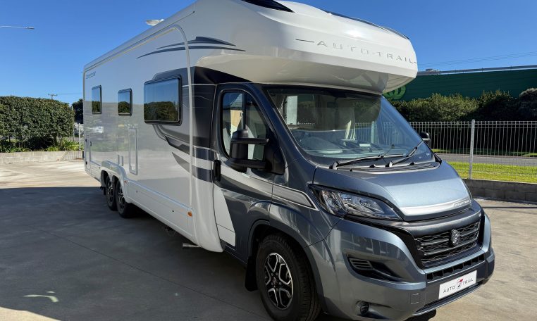 2024 Auto-Trail Frontier Comanche motorhome exterior view of the driver's side.