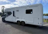 2024 Auto-Trail Frontier Comanche motorhome exterior showing the habitation door.