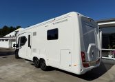 2024 Auto-Trail Frontier Comanche exterior showing the storage locker for extra storage space while traveling.