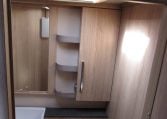 2024 Auto-Trail Frontier Comanche motorhome bathroom mirror above a compact sink.