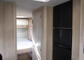 2024 Auto-Trail Frontier Comanche motorhome interior view showing the block blinds.