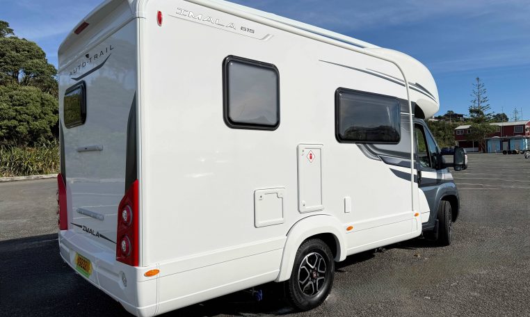 2024 Auto-Trail Imala 615 exterior rear view.