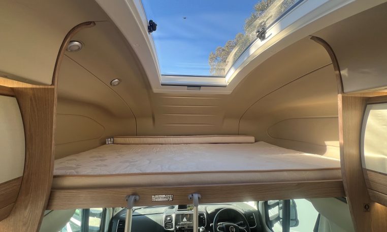2024 Auto-Trail Frontier Scout interior view showing the luton bed.