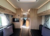 2024 Auto-Trail Frontier Scout interior view showing the TV in the rear lounge.