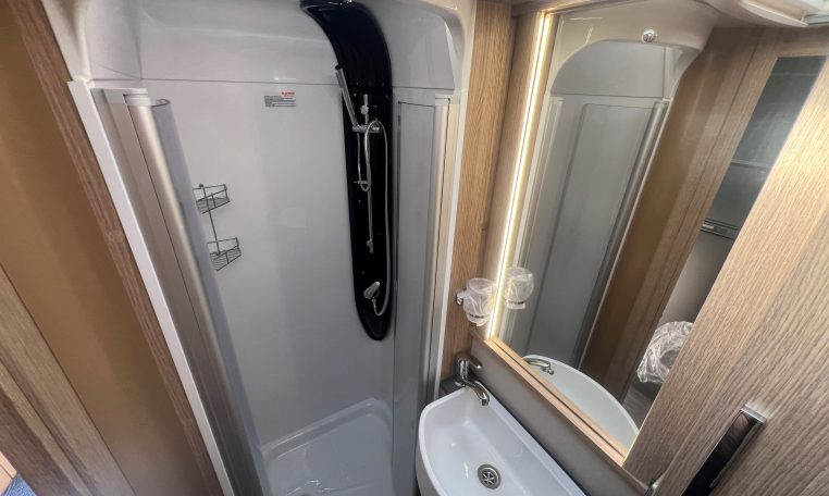 2024 Auto-Trail Frontier Scout interior view showing the separate shower.