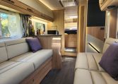 2025 Auto-Trail Comanche motorhome interior view of the front looking back.