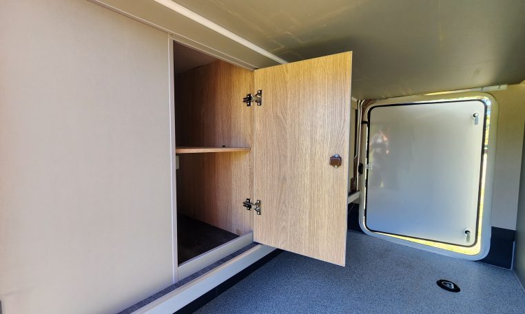 2025 Auto-Trail Comanche interior view of the garage storage.
