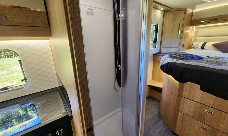 2025 Auto-Trail Comanche interior view showing the separate shower.