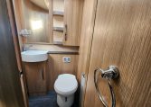 2025 Auto-Trail Comanche interior view showing the compact toilet.