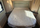 2025 Auto-Trail Frontier Comanche interior view showing the fixed rear island bed.