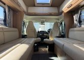 2025 Auto-Trail Frontier Comanche interior view showing the front lounge skylight.